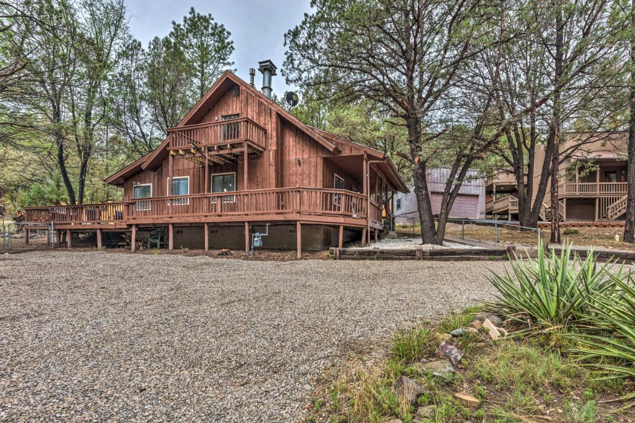 Rustic Ruidoso Cabin With Large Deck And Grill! Extérieur photo